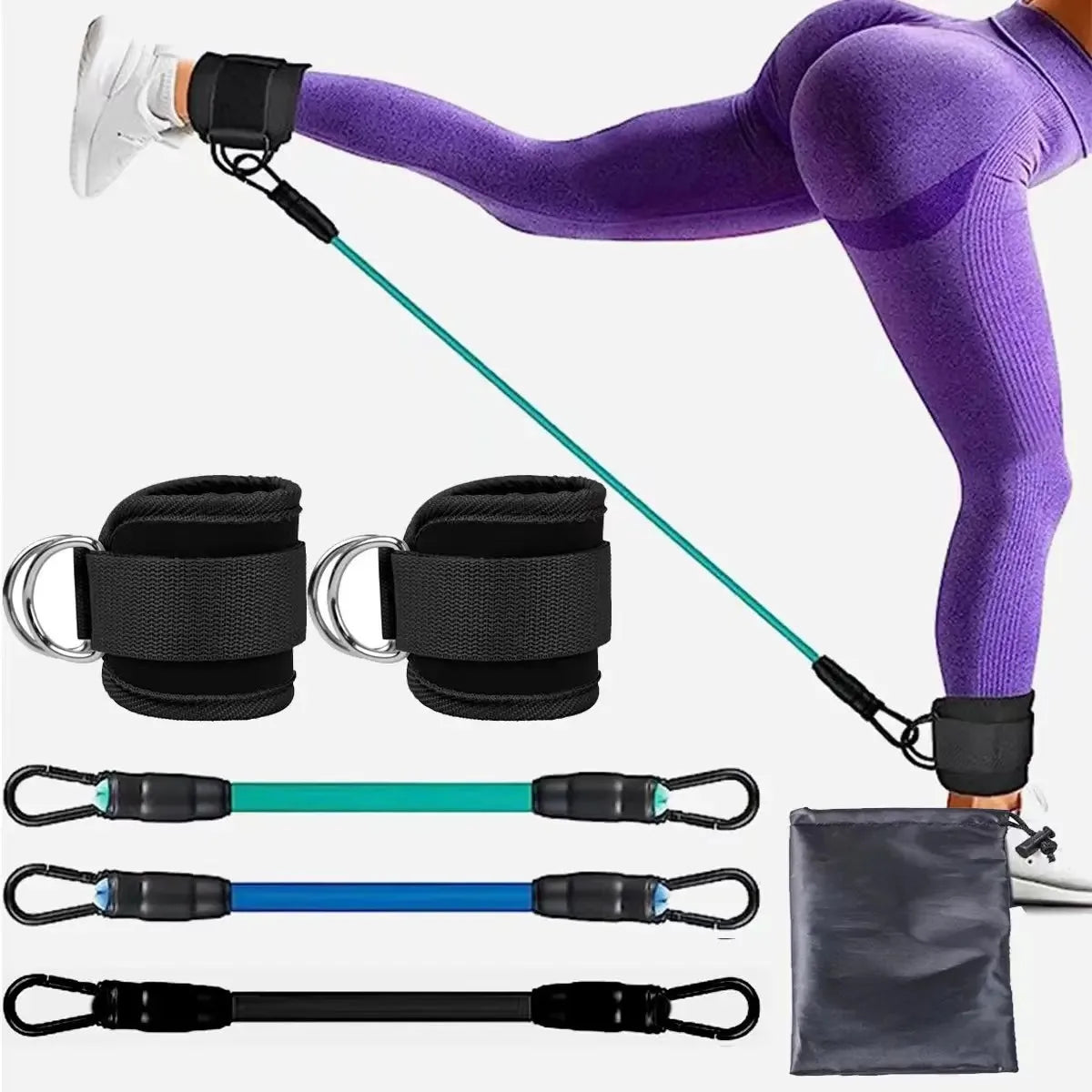 Adjustable Ankle Strap Resistance Bands – Build Hip & Leg Strength for Gym, Home & Yoga Workouts