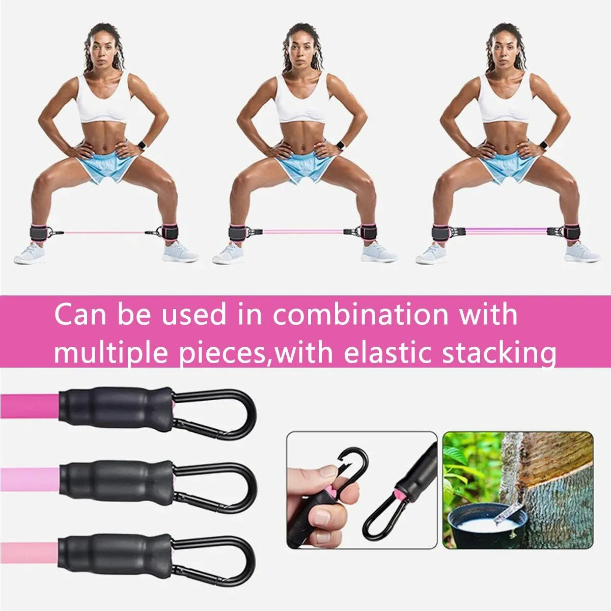 Adjustable Ankle Strap Resistance Bands – Build Hip & Leg Strength for Gym, Home & Yoga Workouts