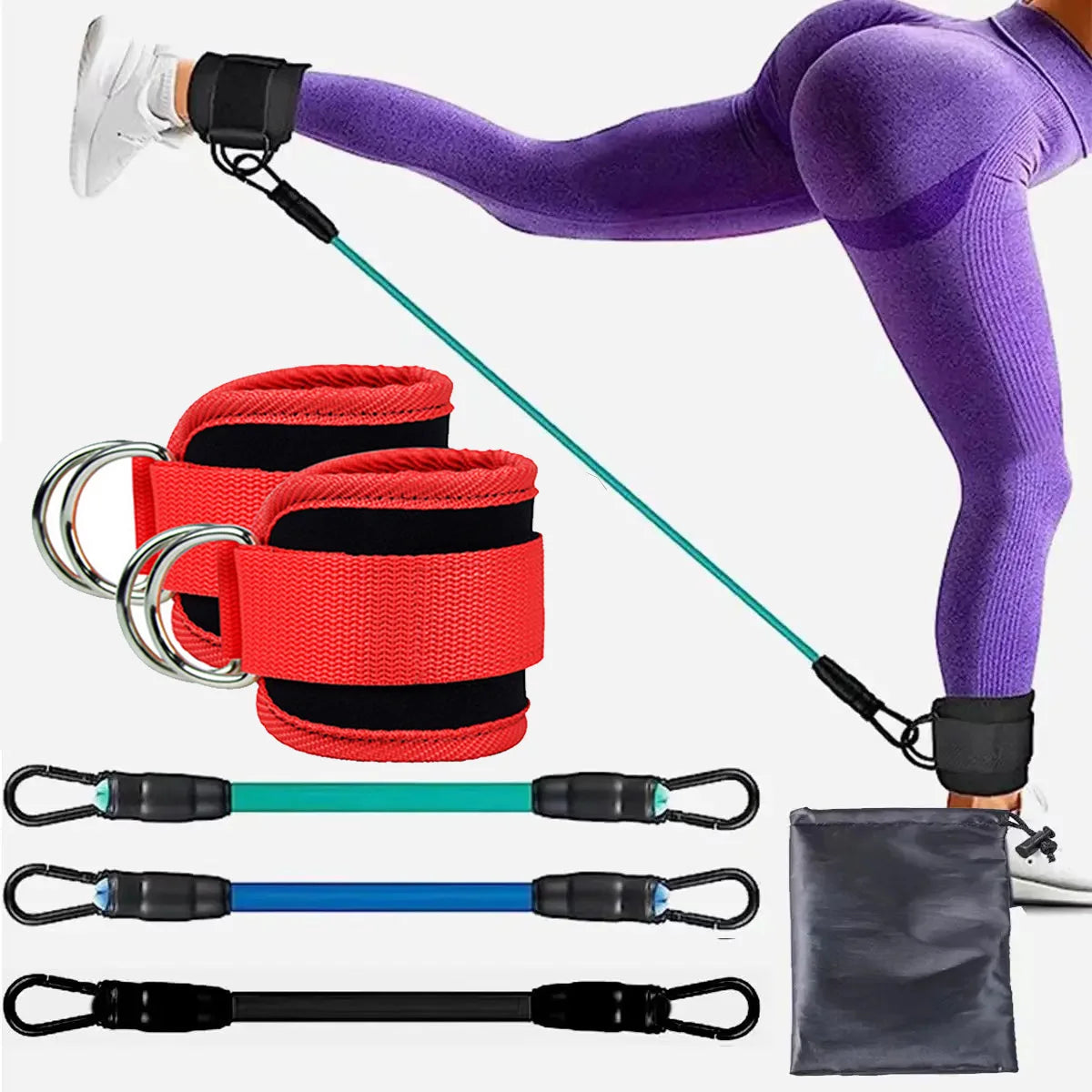 Adjustable Ankle Strap Resistance Bands – Build Hip & Leg Strength for Gym, Home & Yoga Workouts