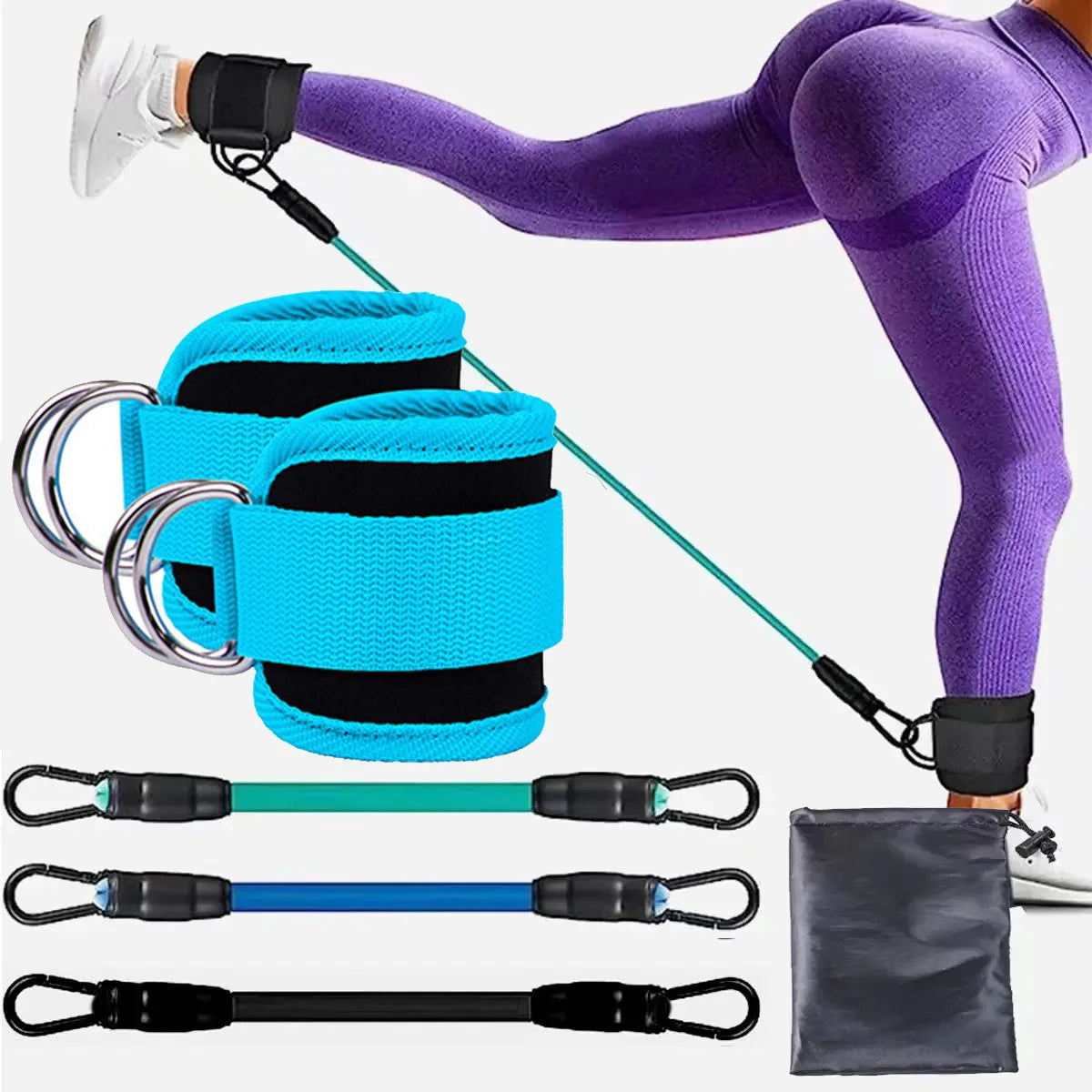 Adjustable Ankle Strap Resistance Bands – Build Hip & Leg Strength for Gym, Home & Yoga Workouts