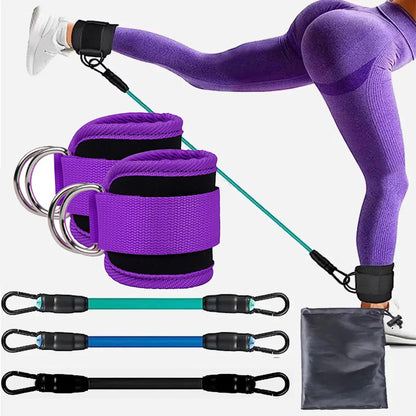 Adjustable Ankle Strap Resistance Bands – Build Hip & Leg Strength for Gym, Home & Yoga Workouts